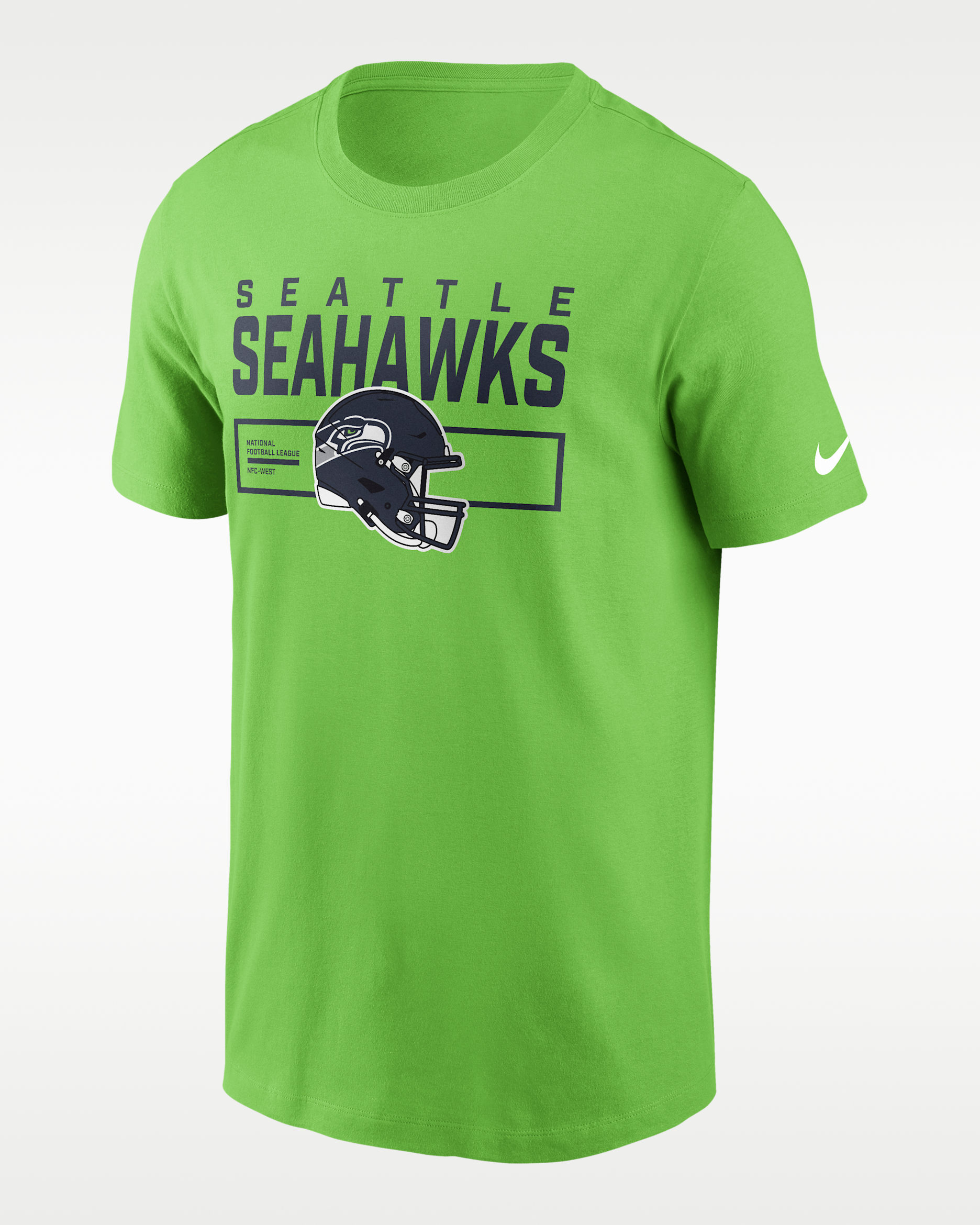 Seattle Seahawks Helmet Essential Men's Nike NFL T-Shirt. Nike.com